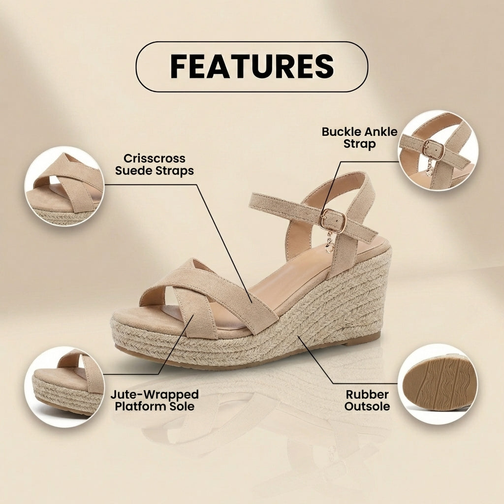 Vintage inspirierte orthopädische Sandalen