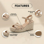 Vintage inspirierte orthopädische Sandalen