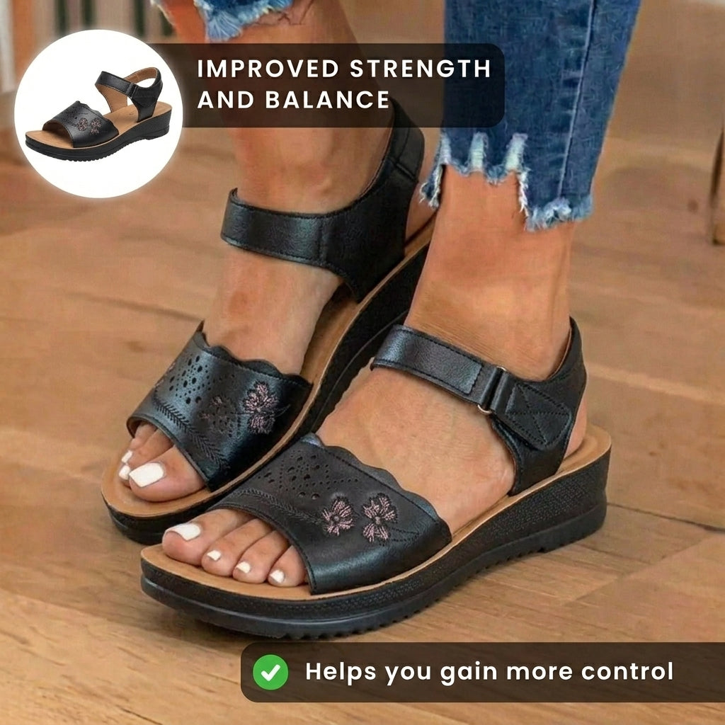 Vintage inspirierte Orthopädische Sandalen