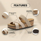 Vintage-inspirierte orthopädische Sandalen