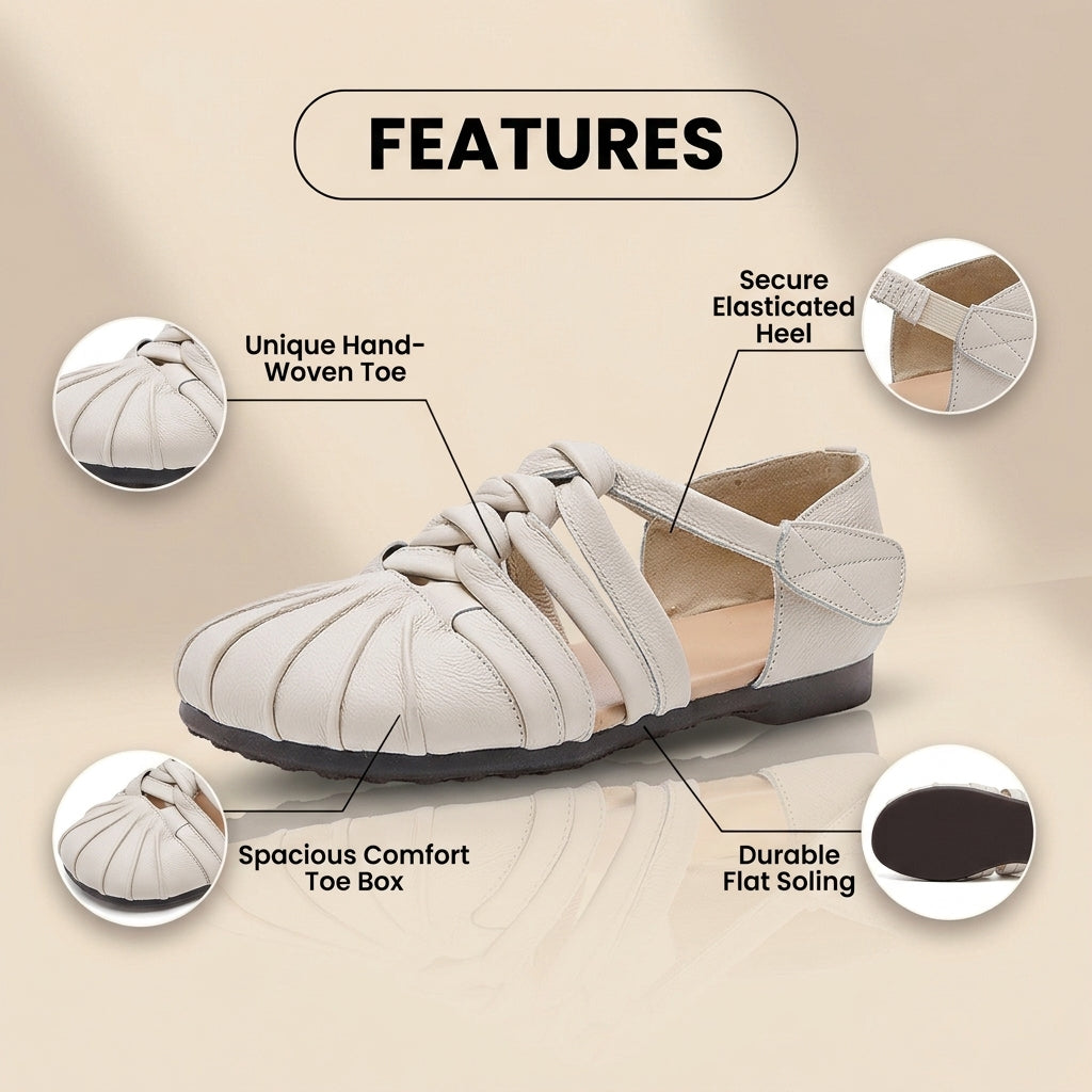 Vintage inspirierte Orthopädische Sandalen