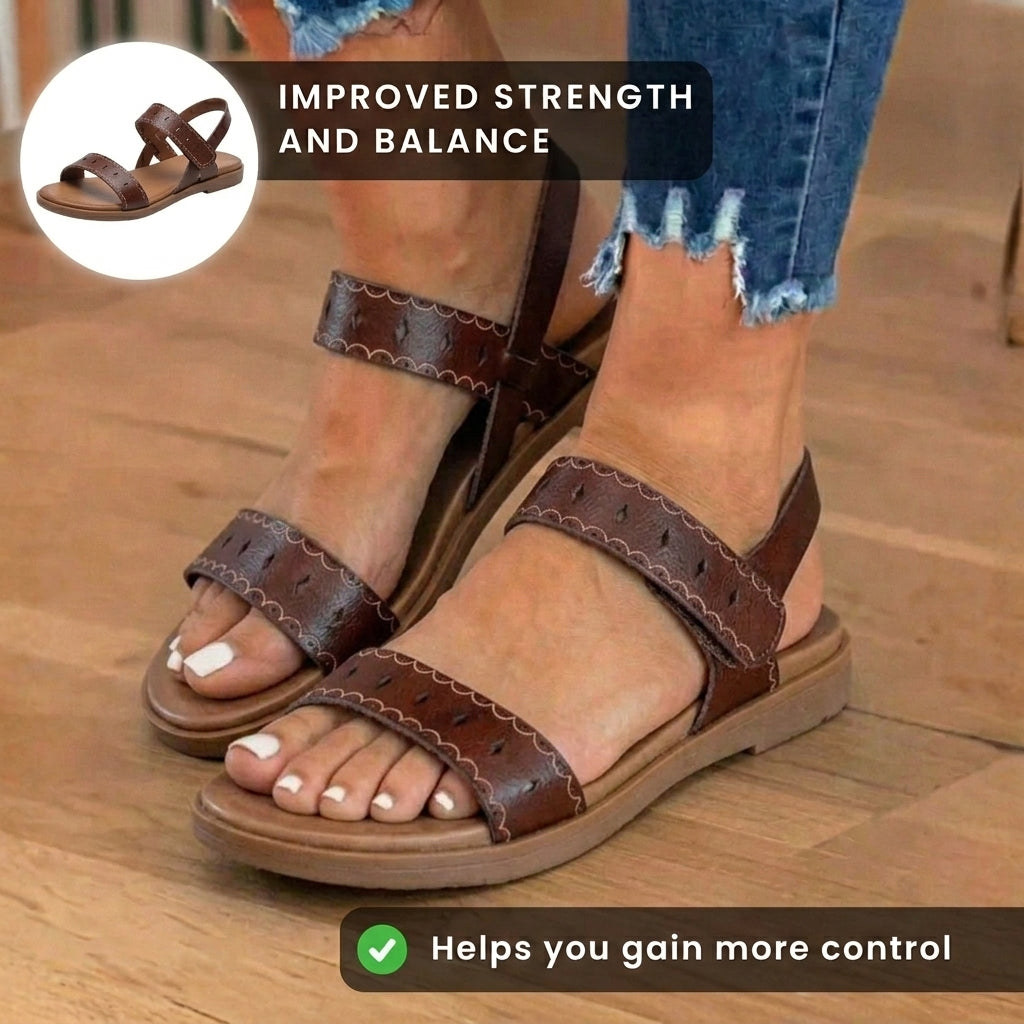 Von Vintage inspirierte orthopädische Sandalen
