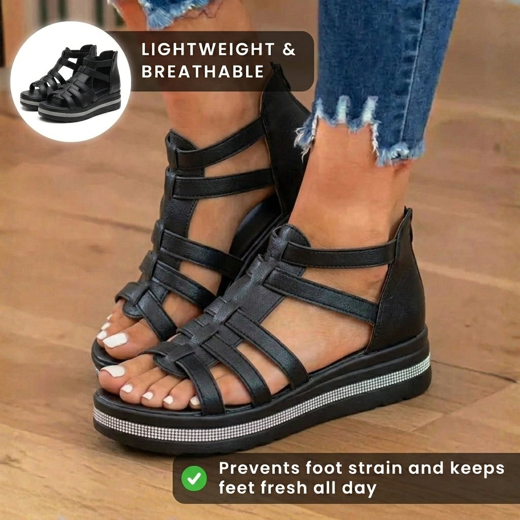Klassische Orthopädische Sandalen mit zeitlosem Stil