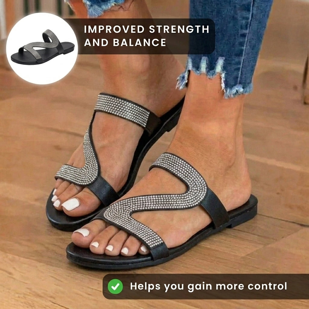 Vintage inspirierte Orthopädische Sandalen