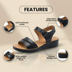 Vintage-inspirierte orthopädische Sandalen