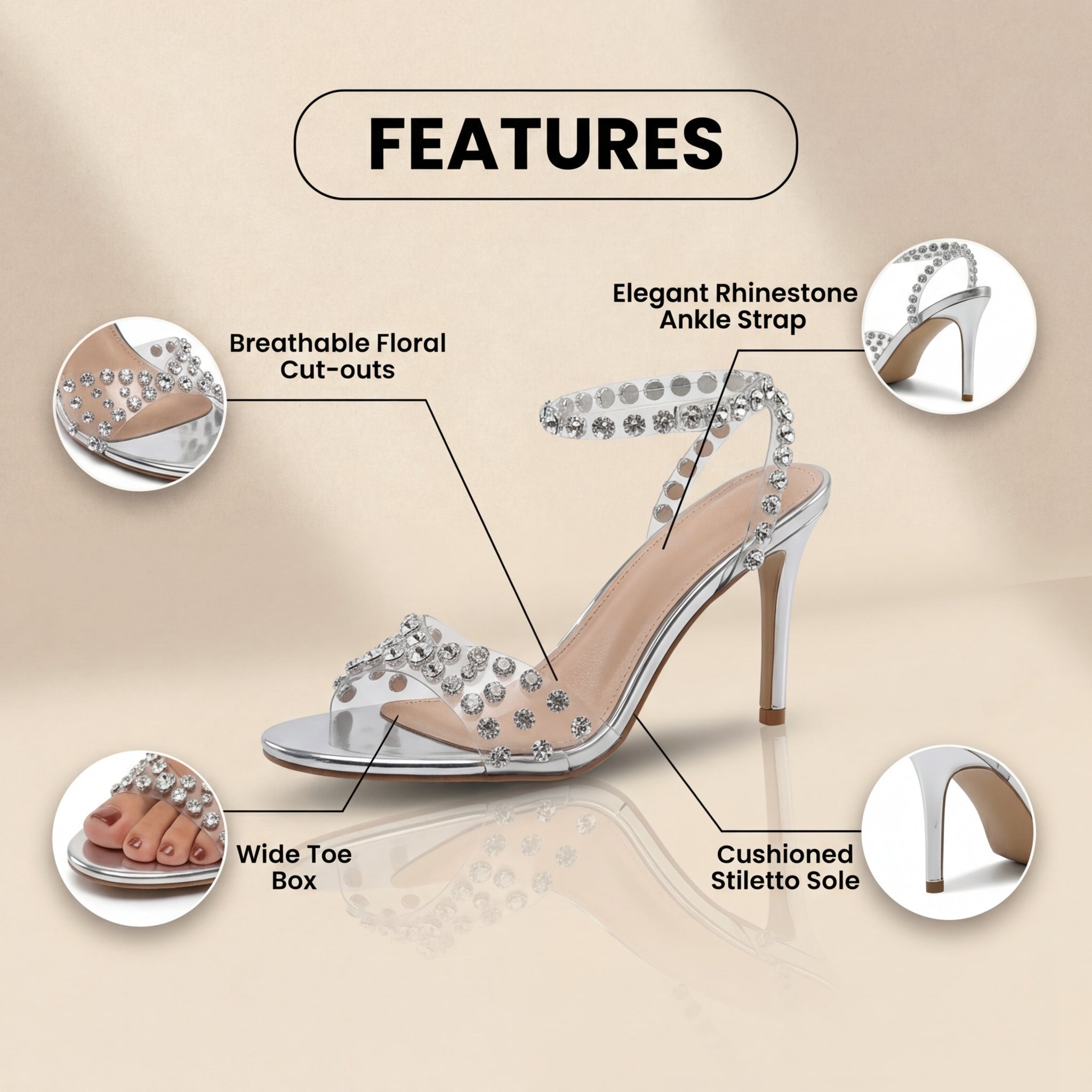 Anmutige Orthopädische Absatzschuhe für modernen Look
