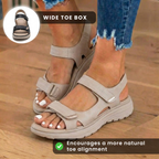 Orthopädische Leder-Sport-Sandalen - Doppelte Schnalle verstellbare Riemen