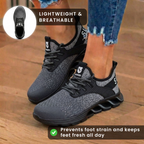 Orthopädische Strick-Sicherheits-Sneaker - Stahlkappe und Blade-Sohlen-Schutz