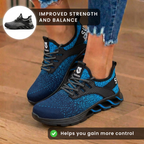 Orthopädische Strick-Sicherheits-Sneaker - Stahlkappe und Blade-Sohlen-Schutz