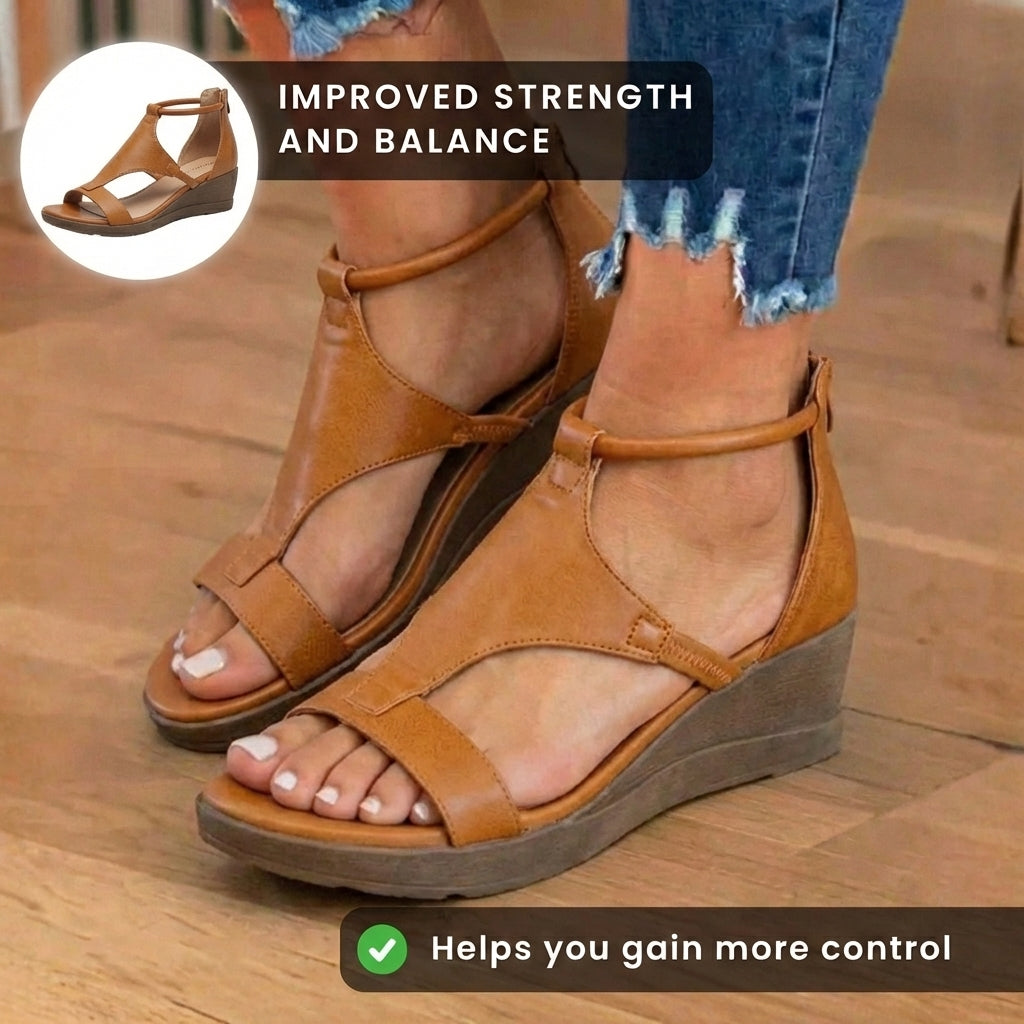 Vintage inspirierte Orthopädische Sandalen