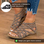 Orthopädische Gladiator-Sandalen - Multi-Riemen-Knöcheldesign
