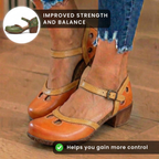 Orthopädische Leder-Farbblock-Mary-Janes - Ausschnittmuster & Doppelschnalle