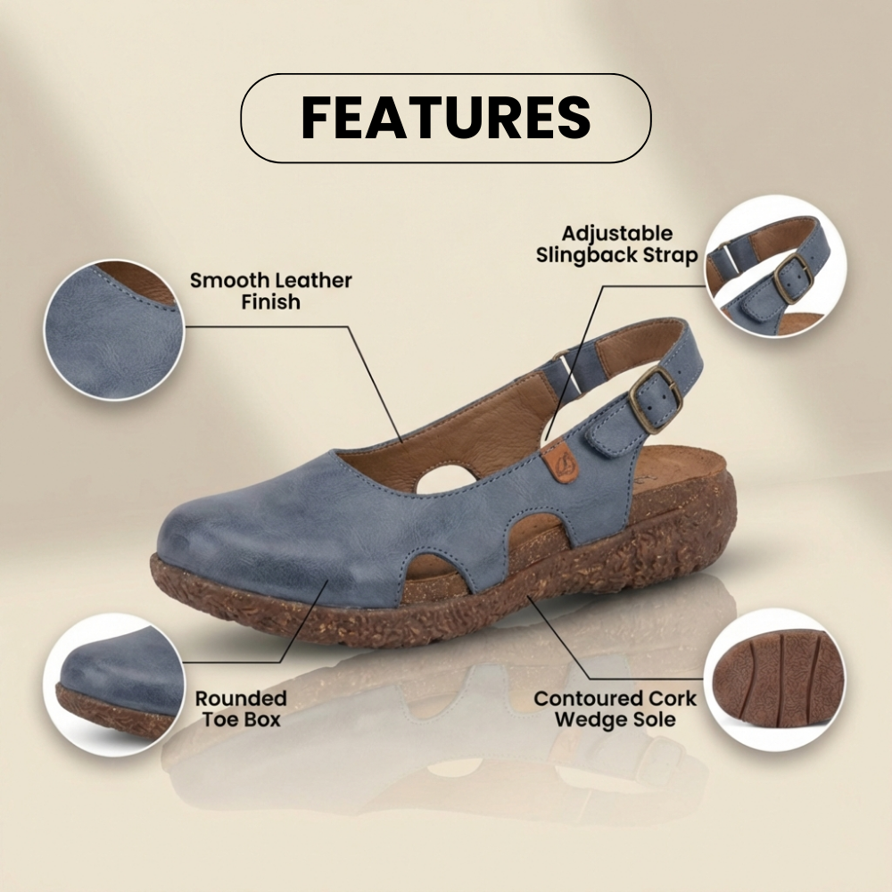 Orthopädische Leder-Spitzenschuhe - Seitlicher Ausschnitt-Detail