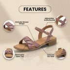 Schicke orthopädische Sandalen mit einzigartigem Design