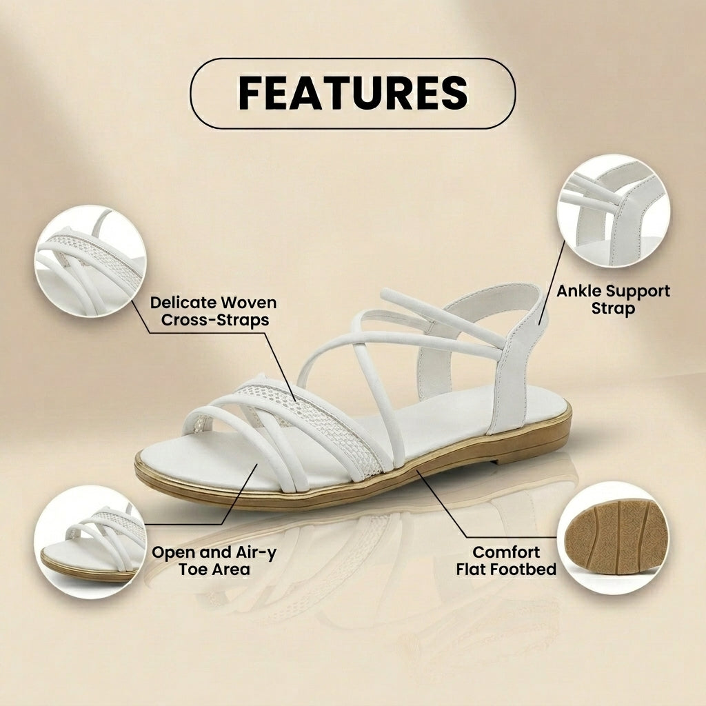 Anmutige orthopädische Sandalen für modernen Look