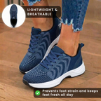 Orthopädische Strick-Athletic-Sneaker - Wellenmuster und gepolsterte Sohle