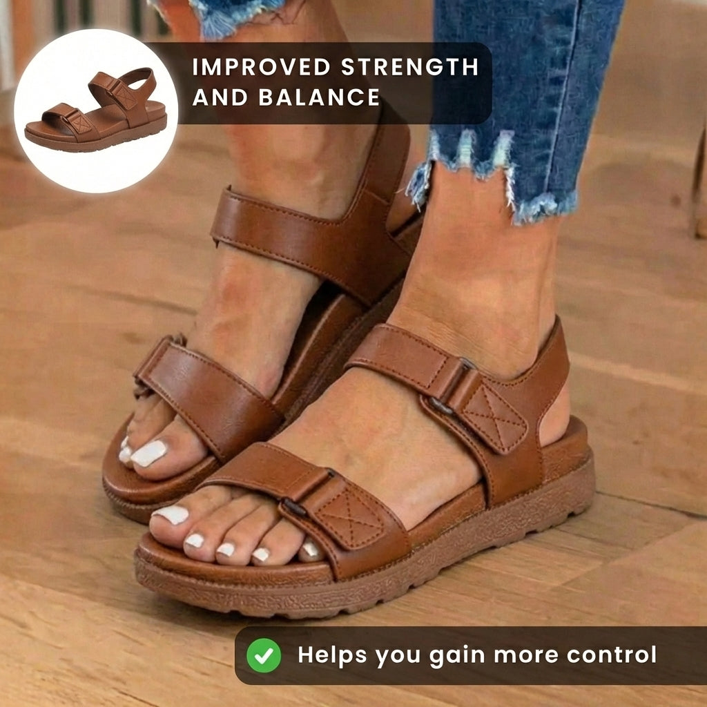 Vintage-inspirierte Orthopädische Sandalen