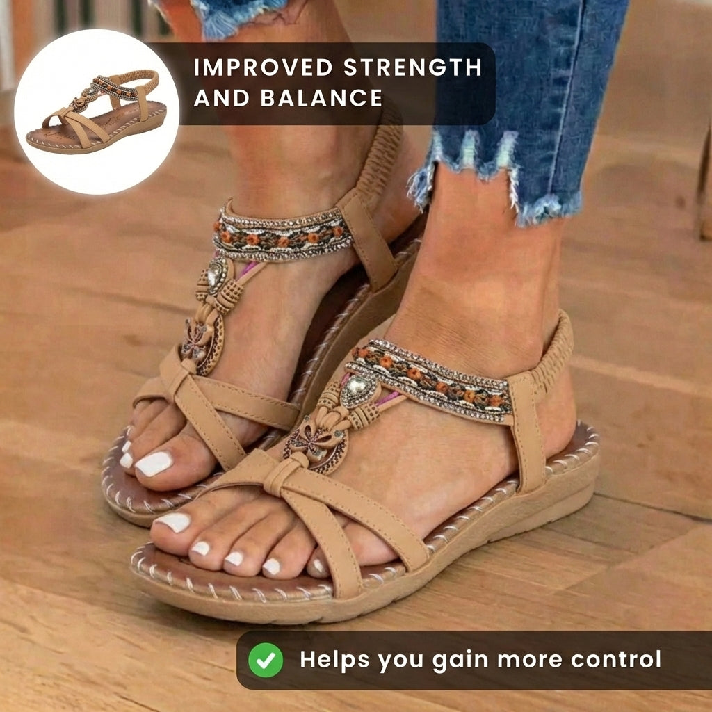 Klassische Orthopädische Sandalen mit zeitlosem Stil