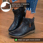 Orthopädische Lederstiefel - Doppelter Seitenschluss mit Komfortsohle