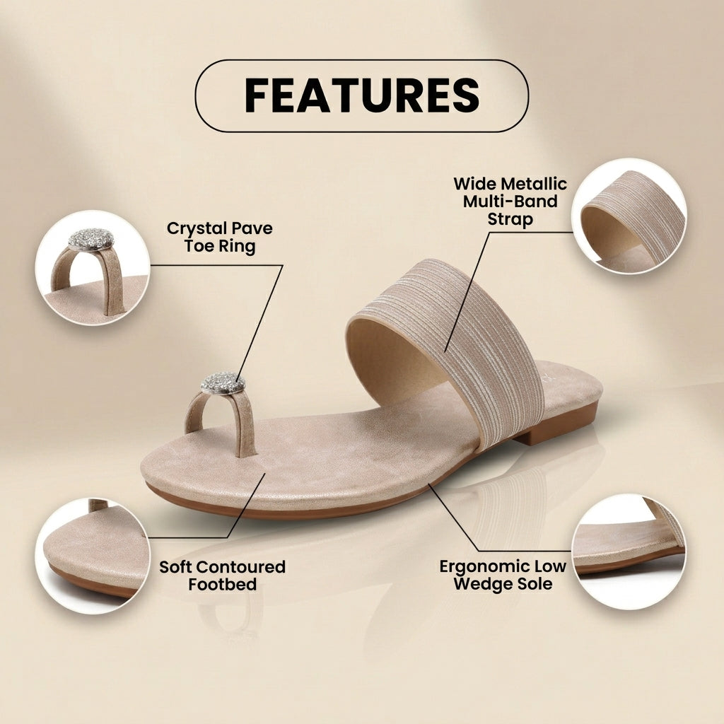 Vintage inspirierte Orthopädische Sandalen