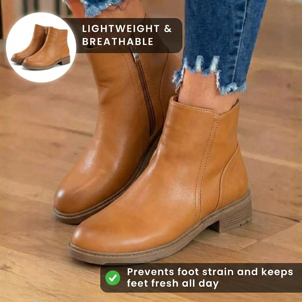 Vintage-inspirierte orthopädische Stiefel