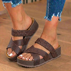 Vintage-inspirierte orthopädische Sandalen