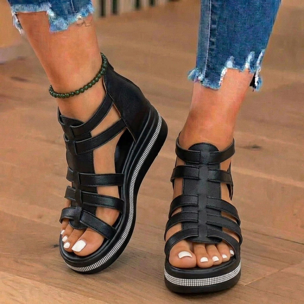 Klassische Orthopädische Sandalen mit zeitlosem Stil