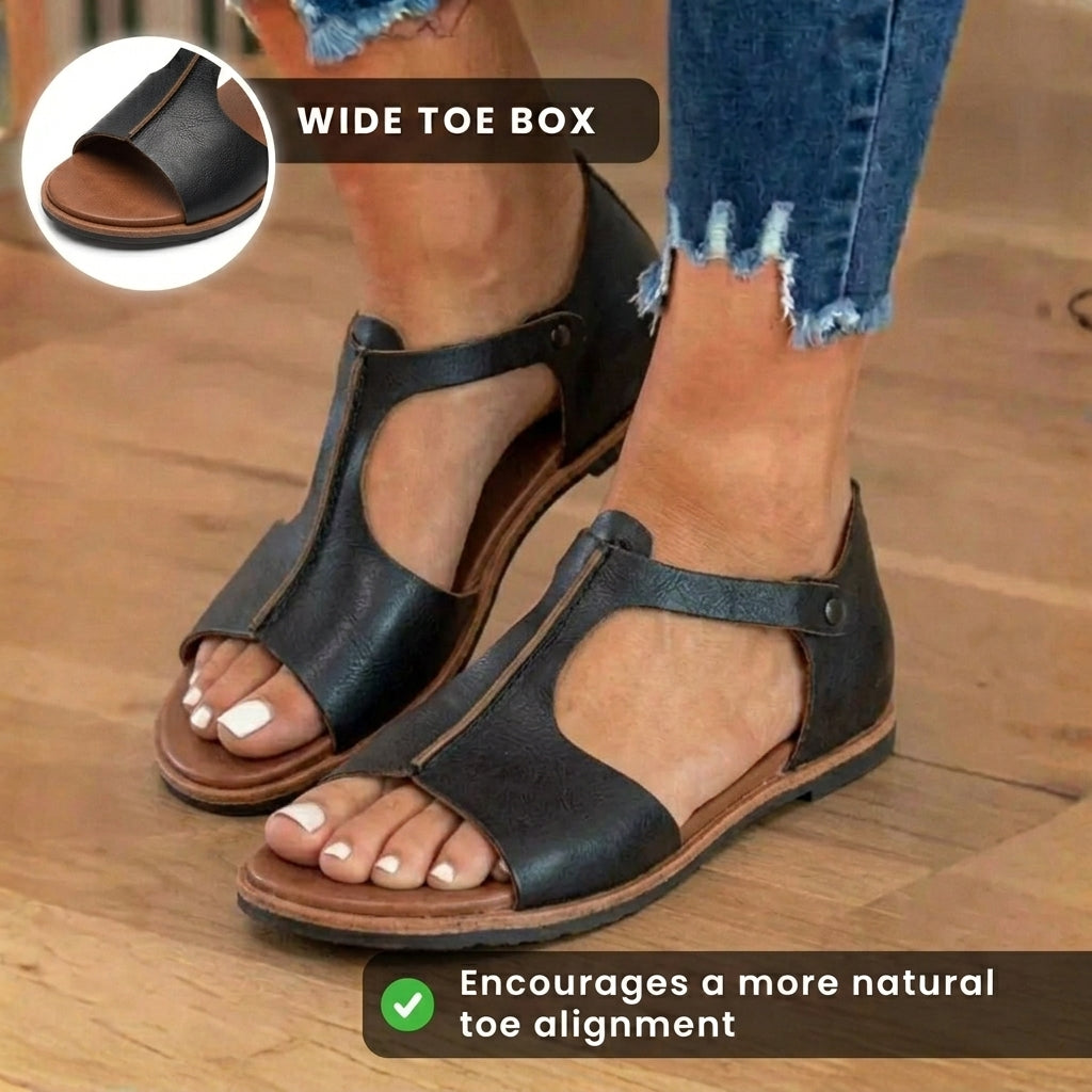Wunderbar gefertigte orthopädische Sandalen
