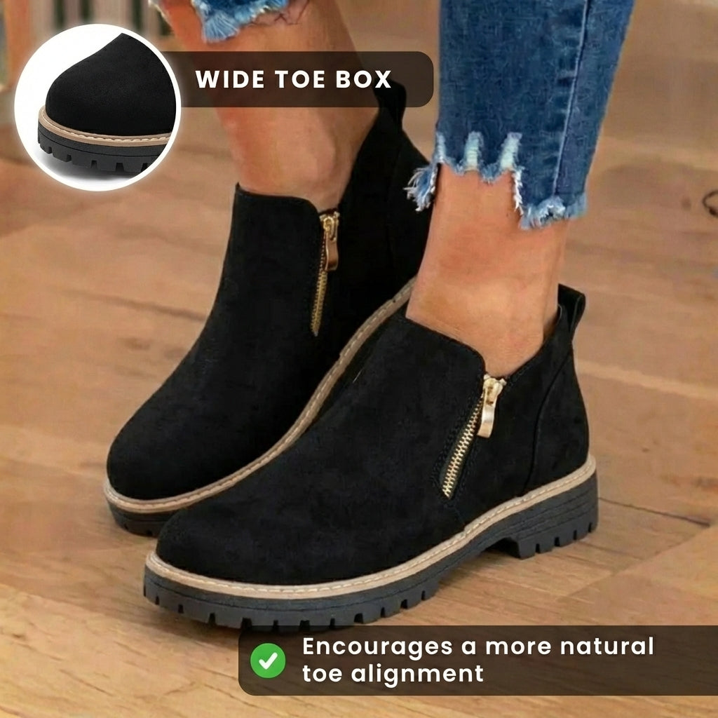 Vintage-inspirierte orthopädische Stiefel