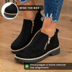 Vintage-inspirierte orthopädische Stiefel