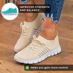 Orthopädische Strick-Sneaker - atmungsaktives Mesh-Design und Slip-On-Komfort