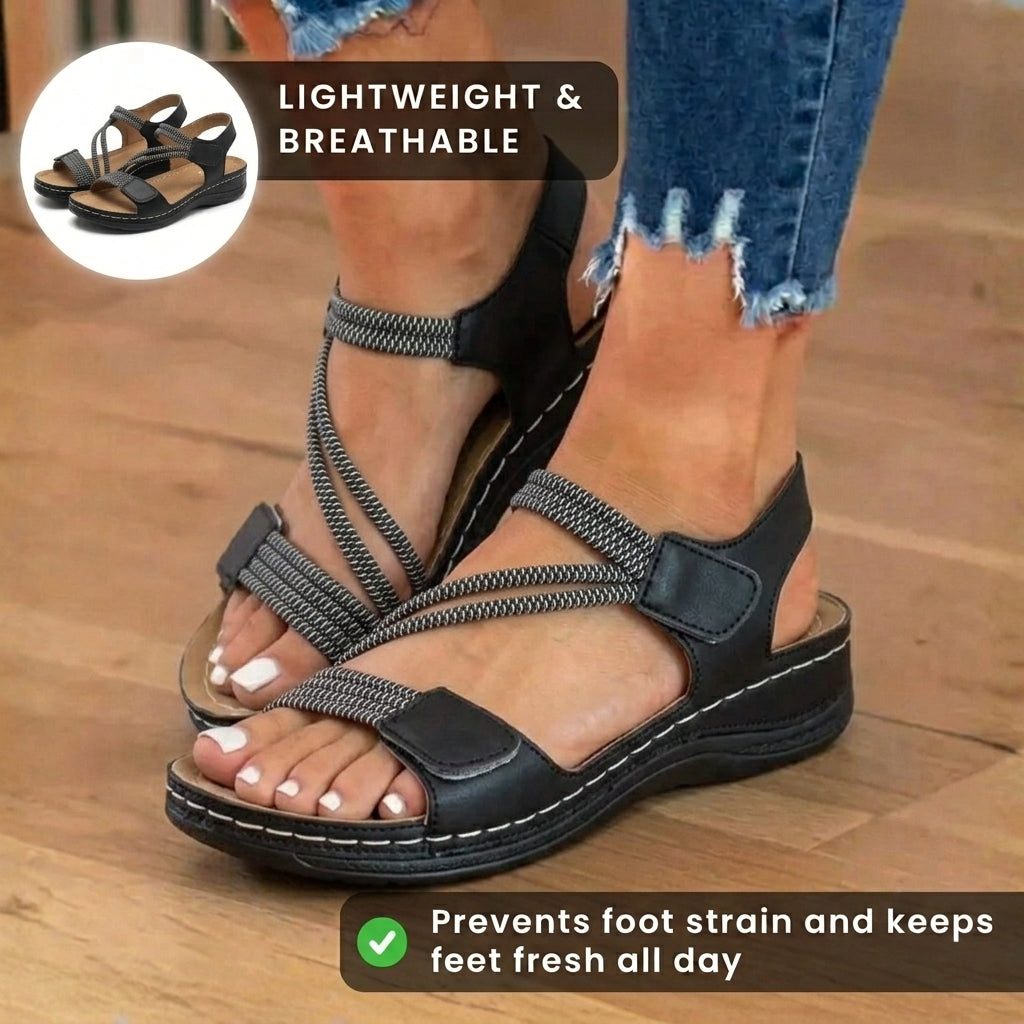 Klassische Orthopädische Sandalen mit zeitlosem Stil