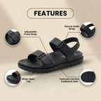Vintage-inspirierte Orthopädische Sandalen