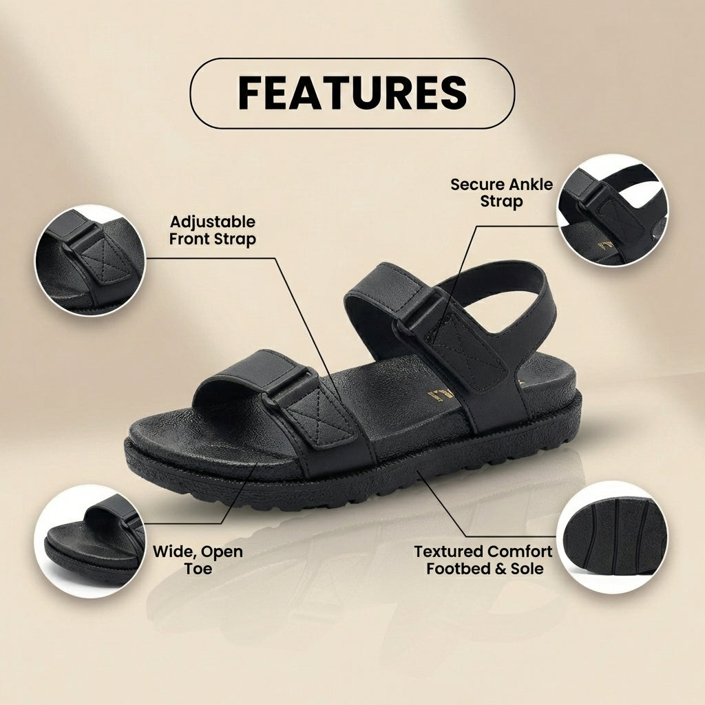 Vintage-inspirierte Orthopädische Sandalen