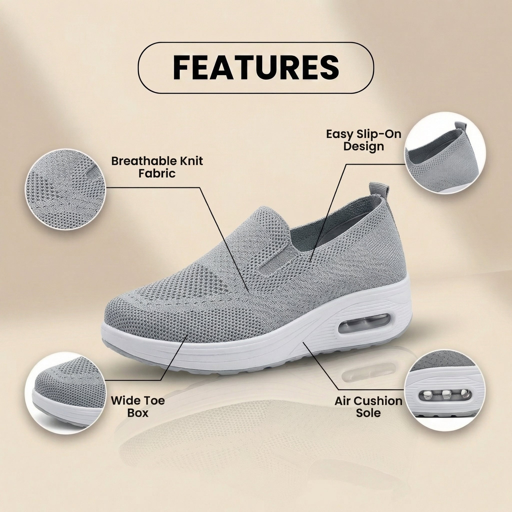 Elegante Orthopädische Sneakers für jeden Schritt
