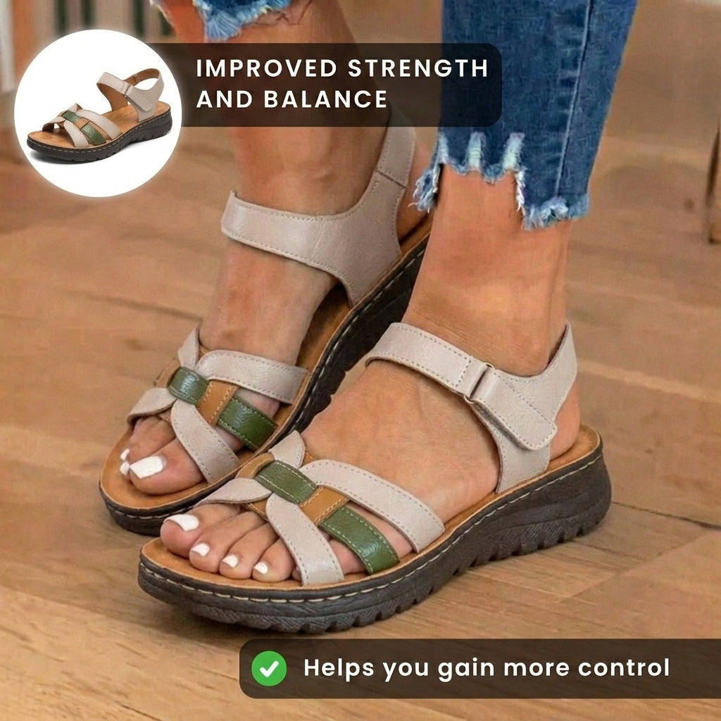 Vintage inspirierte Orthopädische Sandalen