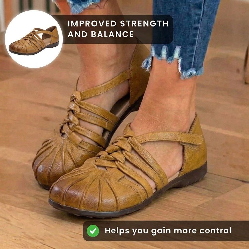 Vintage inspirierte Orthopädische Sandalen