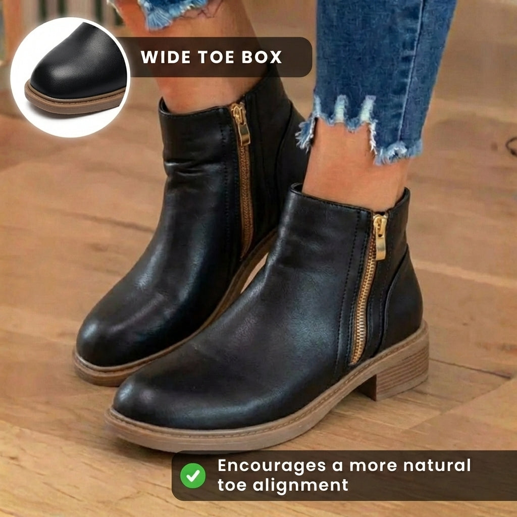 Vintage-inspirierte orthopädische Stiefel