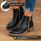 Vintage-inspirierte orthopädische Stiefel