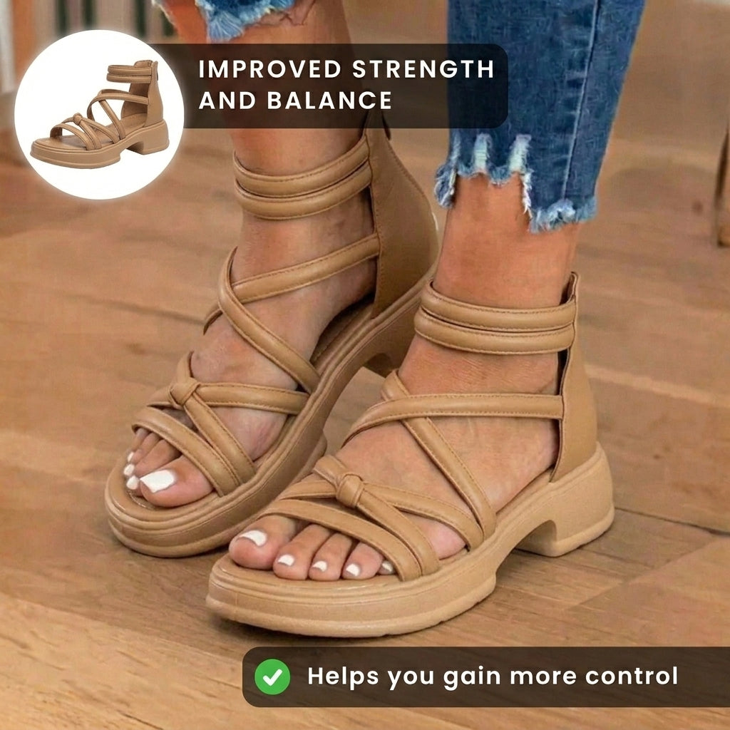 Klassische orthopädische Sandalen mit zeitlosem Stil