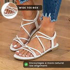 Anmutige orthopädische Sandalen für modernen Look