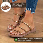 Vintage-inspirierte orthopädische Sandalen
