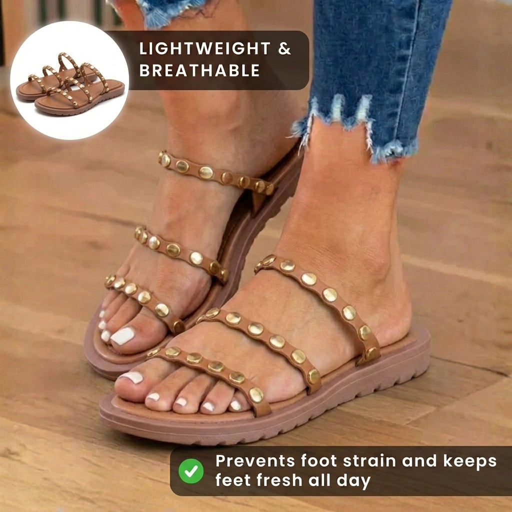 Vintage-inspirierte orthopädische Sandalen