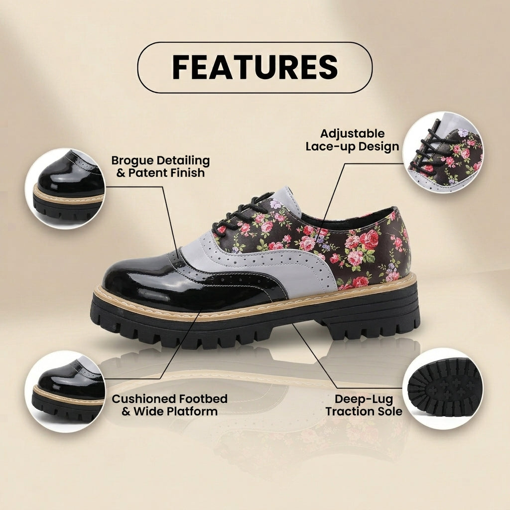 Vintage inspirierte Orthopädische Schuhe