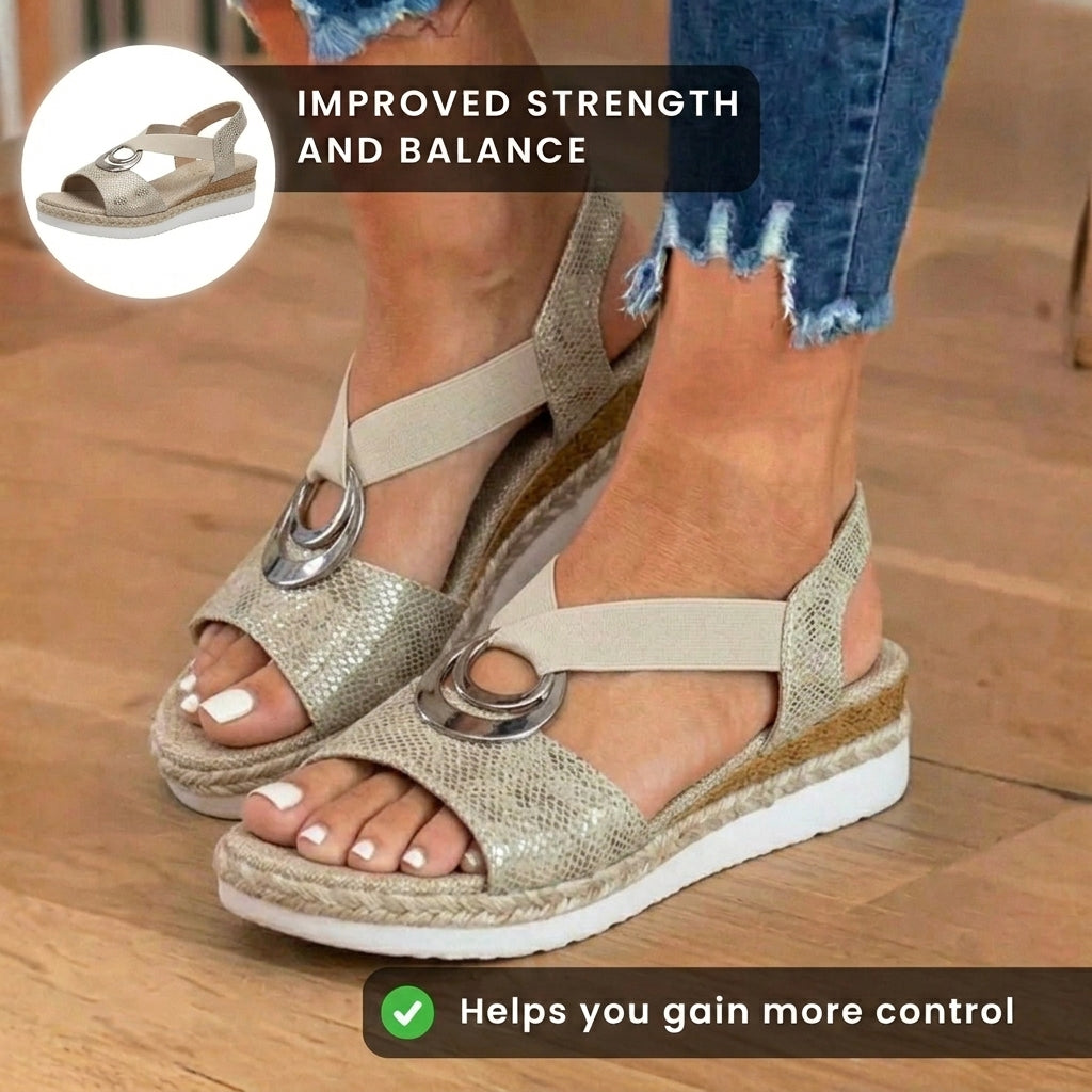 Vintage inspirierte Orthopädische Sandalen