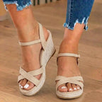 Vintage inspirierte orthopädische Sandalen
