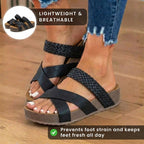 Vintage-inspirierte orthopädische Sandalen