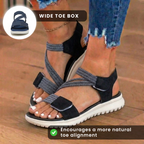 Orthopädische elastische Sport-Sandalen - Doppelriemen-Schnallen-Design