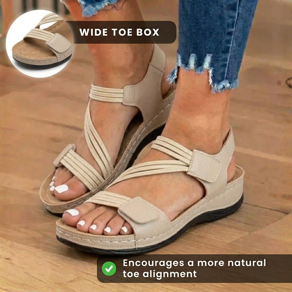 Klassische Orthopädische Sandalen mit zeitlosem Stil