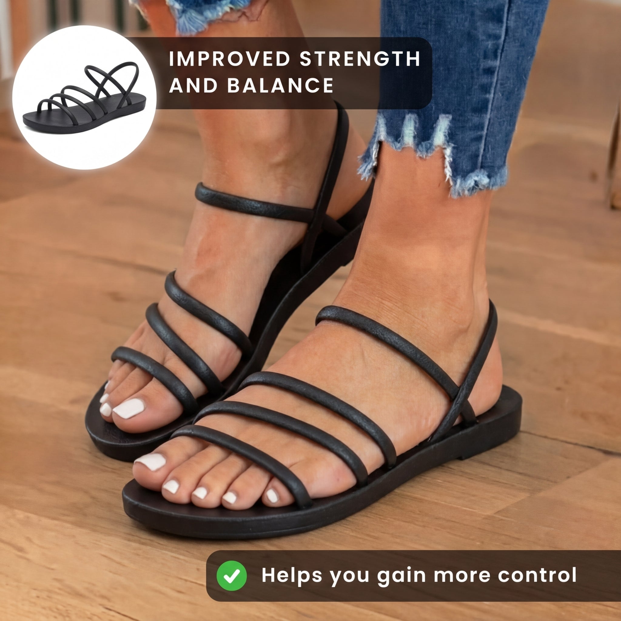 Elegante orthopädische Sandalen für jeden Schritt